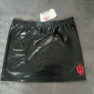 Black Mini Skirt with Red Logo